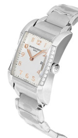 BAUME & MERCIER Hampton Quartz SS 20 Diamond Set Case Women's Watch MOA10023 