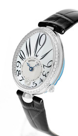 Breguet BREGUET Reine de Naples 8918 Automatic MOP 18K White Gold With Diamonds Leather Women's Watch 8918BB58964D00D3L 