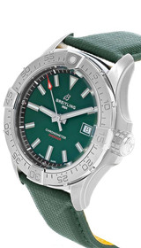 BREITLING Avenger Automatic 42MM Green Dial Leather Men's Watch A17328101L1X1