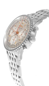 BREITLING Navitimer B01 Automatic Chronograph 41MM Silver Dial Men's Watch AB0139211G1A1