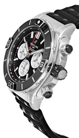 BREITLING Super Chronomat B01 Automatic 44MM Black Dial Rubber Men's Watch AB0136251B1S1 