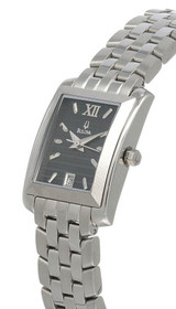 Bulova watches New Bulova Black Dial Stainless Steel Women's Watch 96M41