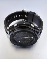 Casio Watches CASIO G-Steel Solar Powered Black Resin Men's Watch GSTS100G-1B 