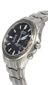 Citizen Watches CITIZEN Eco Drive Black Dial S-Steel Men's Watch CB0000-57E