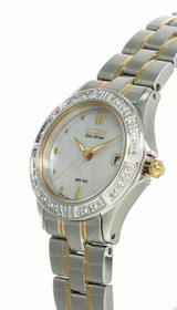 Citizen Watches CITIZEN Eco Drive MOP Dial 2-Tone SS Womens Watch EW1714-55D