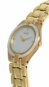 Citizen Watches CITIZEN Eco Drive MOP Dial Gold-tone SS Womens Watch EG3152-56D