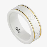 Gucci Jewelry GUCCI 18K Yellow Gold &  White Zirconia Ring YBC3259640010 