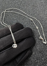 Gucci Jewelry GUCCI GG Running 18K White Gold Necklace YBB48163800200U 