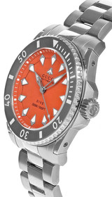 GUCCI Dive AUTO 40MM Stainless Steel Orange Dial Men's Watch YA136355 