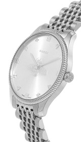 Gucci watches GUCCI G-Timeless 36MM SS Silver Dial Slim Unisex Watch YA1264153 