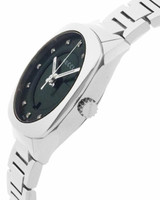 Gucci watches GUCCI GG2570 29MM Black Dial S-Steel Diamond Womens Watch YA142503