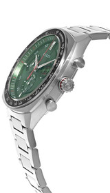 GUCCI Interlocking G Quartz Stainless Steel 41MM Green Dial Men's Watch YA142318