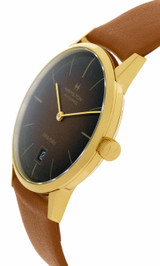 HAMILTON American Classic Intra-Matic 38MM Brown Sunray Dial Mens Watch H38475501