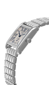 LONGINES Mini DolceVita Quartz SS 29MM Silver Flinque Dial Women's Watch L5.200.4.71.6