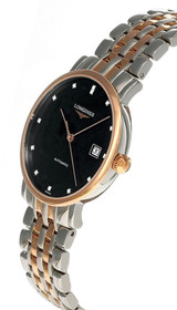 LONGINES Elegant AUTO 37MM SS Black Dial Two-Tone Unisex Watch L4.810.5.57.7 / L48105577