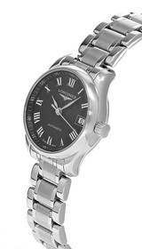 LONGINES Master Collection Automatic SS 25.5MM Black Dial Women's Watch L2.128.4.51.6 / L21284516