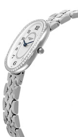 LONGINES Symphonette Quartz SS Oval MOP 56 Diamond Women's Watch L2.305.0.83.6 / L23050836 