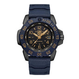 Luminox watches LUMINOX Navy SEAL Foundation 'Back to the Blue' 45mm Chronograph Men's Military Rubber Watch XS.3255.CB.NSF / XS3255CBNSF 