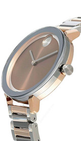 Movado watches MOVADO Bold Evolution SS Rose Gold Dial Two-Tone Womens Watch 3600703