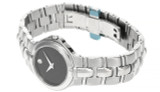 Movado watches MOVADO Medalist Stainless Steel Black Dial Womens Watch 0604803