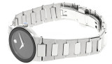 Movado watches MOVADO Museum Sapphire Quartz SS Black Dial Womens Watch 0605806