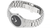 Movado watches MOVADO Strato 26MM Black Dial Diamond Bezel Womens Watch 0605611