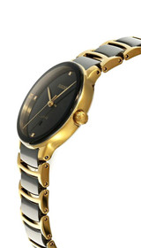 Rado watches RADO Centrix Quartz SS 30.5MM 3 Diamond Two-Tone Women's Watch R30025712 
