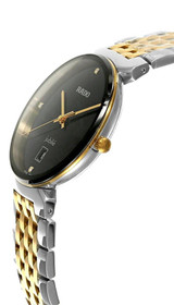RADO Florence Quartz 38MM 3 Diamond Black Dial Two-Tone Unisex Watch R48912703