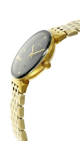 Rado watches RADO Florence Quartz SS 30MM 3 Diamond Black Dial Women's Watch R48915703 