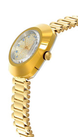 Rado watches RADO The Original Diastar Automatic SS 27.3 MM Gold Dial Women's Watch R12416393 