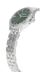 Raymond Weil Watches RAYMOND WEIL Tango Quartz SS 30MM 36 Diamond Bezel Frosted Green Dial Women's Watch 5960-STS-52061 