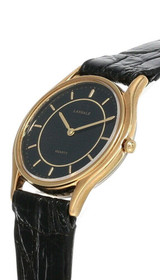 Seiko watches Seiko Lassale Black Dial LTHR Strap Women's Watch CZK058