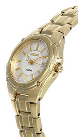 Seiko watches Seiko White Dial Gold-tone Stainless Steel Women's Watch SXDB48