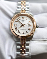 TISSOT Ballade Chronometer Automatic 30MM Silver Dial Two-Tone Women's Watch T156.208.22.033.00 / T1562082203300