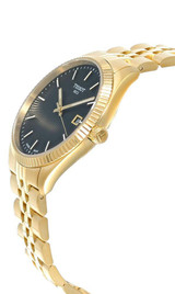 Tissot watches TISSOT Ballade Quartz 40MM Black Dial Gold PVD Men's Watch T156.410.33.051.00 