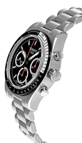 TISSOT PR516 CHRONO Mechanical 41MM SS Black Dial Men's Watch T149.459.21.051.00 