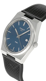 TISSOT PRX 40MM Quartz SS Blue Dial Rubber Men's Watch T137.410.17.041.00 / T1374101704100