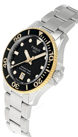 TISSOT Seastar 1000 36MM SS Black Dial Unisex Watch T120.210.21.051.00 / T1202102105100