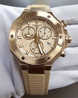 TISSOT T-Race Quartz Chronograph 38MM Nude Dial Synthetic Men's Watch T141.817.37.501.00