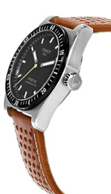 TISSOT T-Sport PR516 Powermatic 80 38MM Brown Leather Men's Watch T149.407.16.051.00 / T1494071605100 