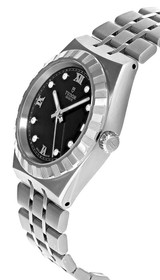 Tudor watches TUDOR Royal Black Diamond Dial 34MM SS Women's Watch M28400-0004 